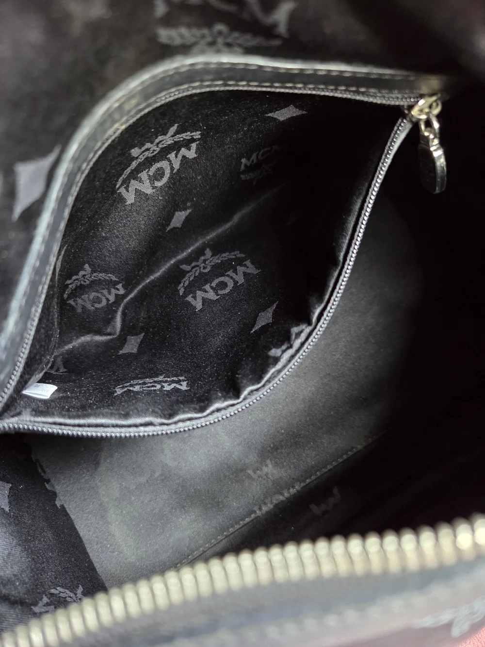 Authentic MCM Visetos Black Boston Bag
